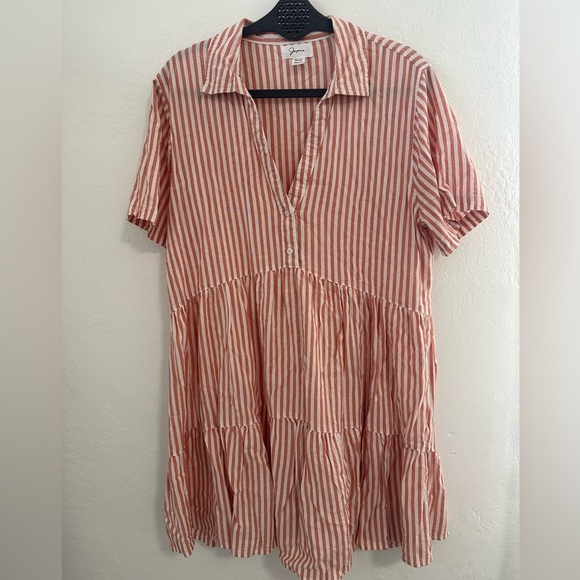 Japna Dresses & Skirts - Japna Bella Maxi Dress in a rust and white striped pattern, XL